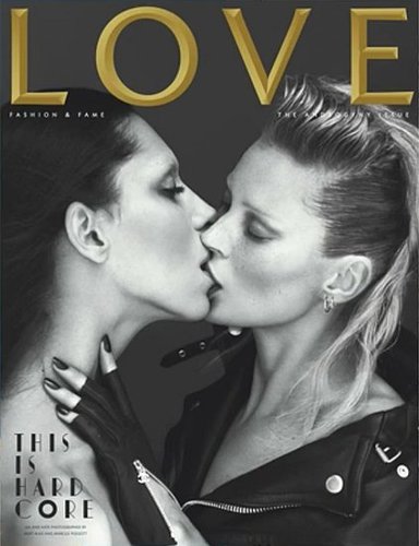 LOVE's Upcoming Spring 2011 Androgyny Issue Features Kate Moss and Transgender Model Lea T., Lips Locked (UPDATED)