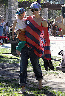 Pictures of Gwen Stefani With Kingston and Zuma at Park