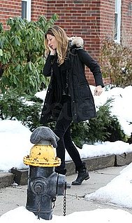 Pictures of Gisele Bundchen and Tom Brady Arriving Home in Boston