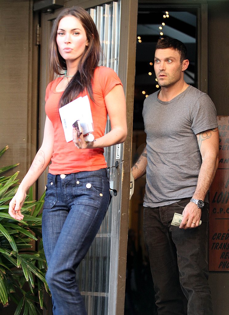 Megan Dines With Brian as Her New Armani Underwear Ad Debuts Megan Dines With Brian as Her New Armani Underwear Ad Debuts