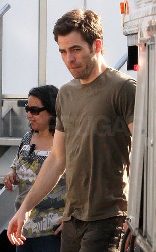 Pictures of Chris Pine Shooting Welcome to People