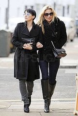 Pictures of Kate Moss and Sadie Frost in London Pictures of Kate Moss and Sadie Frost in London