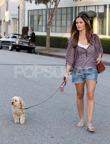 Minka Kelly Walks Her Adorable Dog on a Warm Day Minka Kelly Walks Her Adorable Dog on a Warm Day