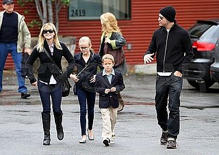 Pictures of Reese Witherspoon and Jim Toth at Church With Ava and Deacon