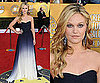 Julia Stiles Wears a Navy and White Ombre Gown to SAG Awards 2011