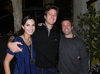 Pictures of Armie Hammer and His Wife Elizabeth Chambers Posing With a Fan Outside an LA Restaurant