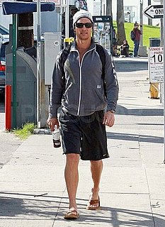 Pictures of Matthew McConaughey Walking to Work in Venice