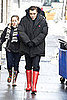 Pictures of Gossip Girl Cast in the New York Snow