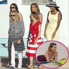 Pictures of Dannii Minogue in Swimsuite Filming M&S Ad in Miami