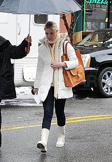 Pictures of Katherine Heigl on the NYC Set of New Year's Eve