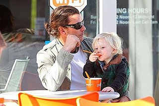 Pictures of Gavin Rossdale With Kingston Rossdale Eating Ice Cream in LA