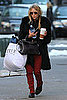 Pictures of Mary-Kate Olsen With Bags and a Big Coffee in NYC