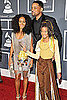 Willow Smith, Jada Pinkett-Smith, and Will Smith Grammys 2011