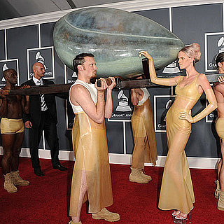 Pictures of Lady Gaga in Egg Womb at 2011 Grammy Awards 2011-02-13 16:20:08
