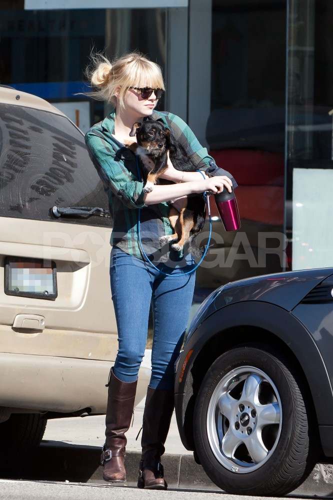 Emma Stone Has a Spot-On Day With Her Pooch Emma Stone Has a Spot-On Day With Her Pooch
