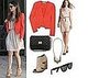 Rachel Bilson in LA Wearing a Vanessa Bruno Coral Blazer