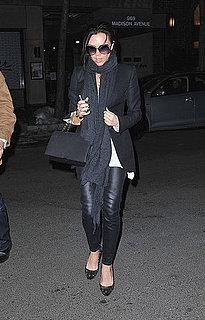 Pictures of Victoria Beckham in NYC With Shirtless Shot of David Beckham on Her Phone Screensaver