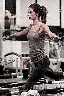 Pictures of Alessandra Ambrosio Taking Pilates Class