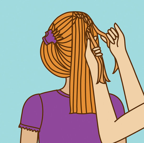 Step 3: Start a French Braid Step 3: Start a French Braid