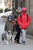 Pictures of Jennifer Conelly, Kai Dugan, and Stellan Bettany Heading to School in NYC