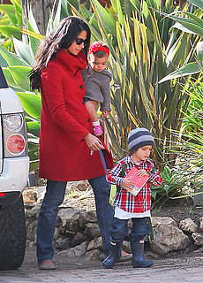 Pictures of Camila Alves, Levi McConaughey, and Vida McConaughey on Valentine's Day
