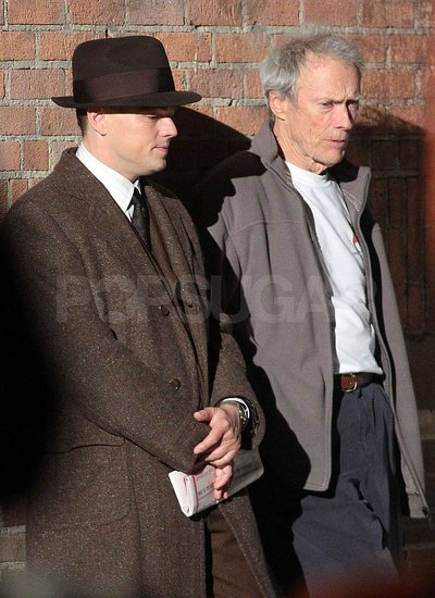 Pictures of Leonardo DiCaprio and Clint Eastwood Filming J. Edgar in Downtown LA Pictures of Leonardo DiCaprio and Clint Eastwood Filming J. Edgar in Downtown LA