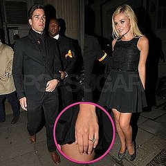Pictures of Katherine Jenkinss Engagement Ring on Night Out With Fiance Gethin Jones