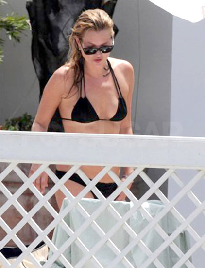 Kate Moss Flaunts Her Model Figure in a Black Bikini in Brazil Kate Moss Flaunts Her Model Figure in a Black Bikini in Brazil