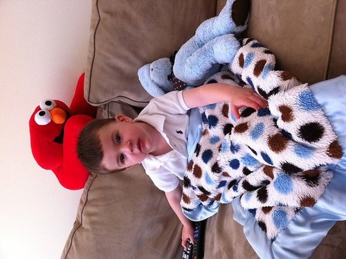 Jack Snuggling on the couch!