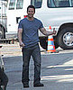 Pictures of Mark Wahlberg Tossing a Football on the Set of Contraband in New Orleans