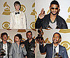 Pictures of Justin Bieber, Usher, John Legend and Matt Bellamy in the 2011 Grammy Awards Press Room