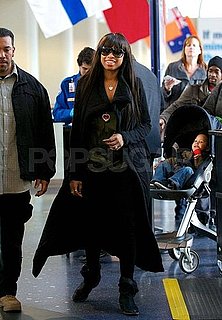 Pictures of Jennifer Hudson and Baby David Otunga Jr at LAX