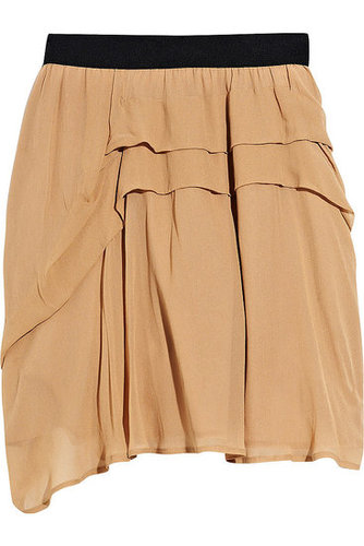 See by Chloé - Pleat-detailed chiffon high-waisted skirt