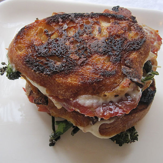 Mozzarella With Crispy Proscuitto and Broccoli Rabe Mozzarella With Crispy Proscuitto and Broccoli Rabe