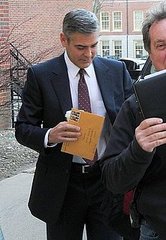 Pictures of George Clooney Arriving on Set of The Ides of March in Ohio Pictures of George Clooney Arriving on Set of The Ides of March in Ohio