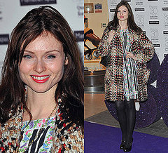 Photos of Sophie Ellis Bextor Clashing Printed Coat with Dress