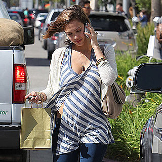 Pictures of Jessica Alba's Big Baby Bump in LA