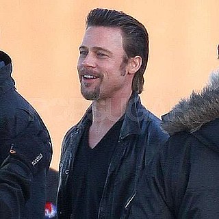 Pictures of Brad Pitt Filming Cogan's Trade as Angelina Jolie Expands Her Jewellery Line