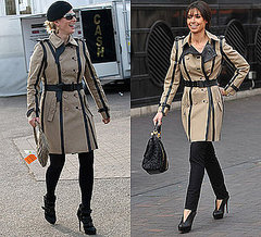 Christine Bleakley and Zara Philips Wear the Same Burberry Leather Trench Christine Bleakley and Zara Philips Wear the Same Burberry Leather Trench