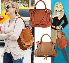 Get Reese Witherspoon's Tan Shoulder Handbag by Chloe Get Reese Witherspoon's Tan Shoulder Handbag by Chloe