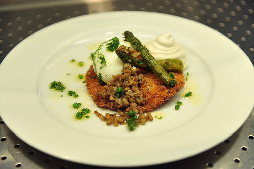 Ham and Herb Schnitzel With 6-Minute Egg Ham and Herb Schnitzel With 6-Minute Egg