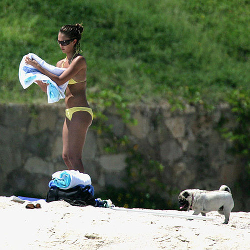 In August 2005, Jessica Alba dried off in her bikini during a trip to Mexico.
In August 2005, Jessica Alba dried off in her bikini during a trip to Mexico.