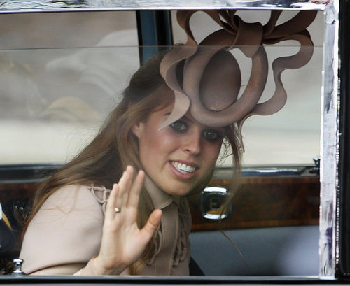 Princesses Beatrice and Eugenie Arrive at the Royal Wedding Princesses Beatrice and Eugenie Arrive at the Royal Wedding