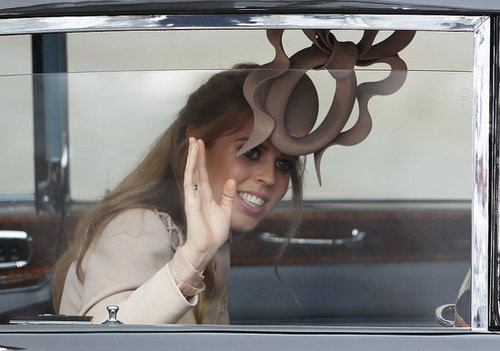 Princesses Beatrice and Eugenie Arrive at the Royal Wedding Princesses Beatrice and Eugenie Arrive at the Royal Wedding