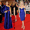 Reese Witherspoon and Eva Mendes in Royal Blue Dresses