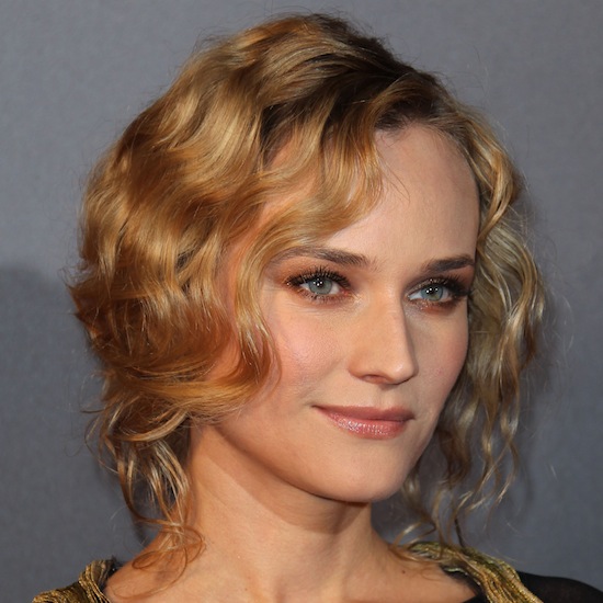 Wedding Makeup Bohemian Diane Kruger's pretty understated coffeecoloured