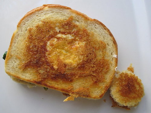 Egg in a Nest Meets the Grilled Cheese Egg in a Nest Meets the Grilled Cheese
