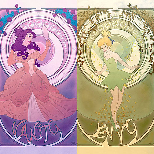 Disney Princesses as Seven Deadly Sins Art