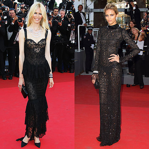 Claudia Schiffer and Anja Rubik at the 2011 Cannes Film Festival 2011-05-20 15:37:25