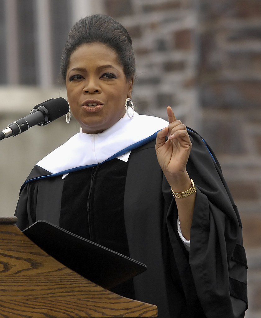Oprah spoke to, and pointed for, Duke University's class of 2009. 
